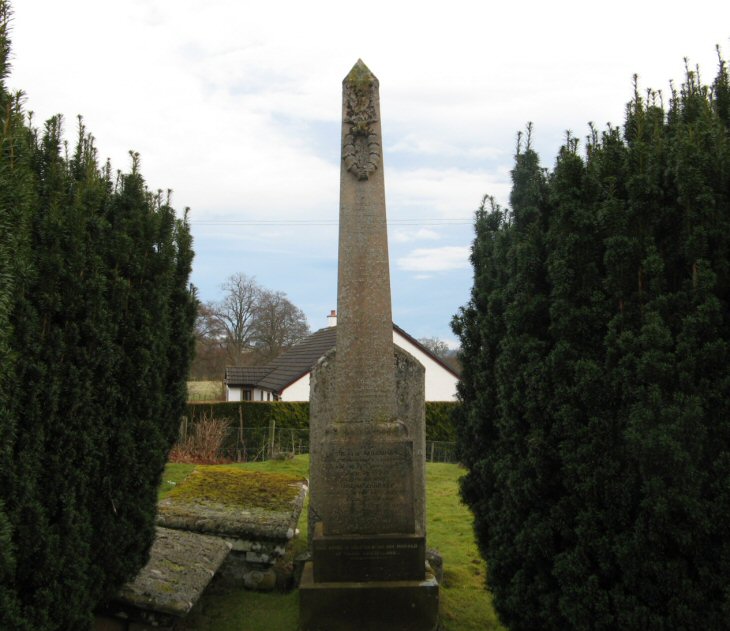 Photo of headstones/William McLennan (d1873) & Ann McKenzie etc hdstn Fodderty